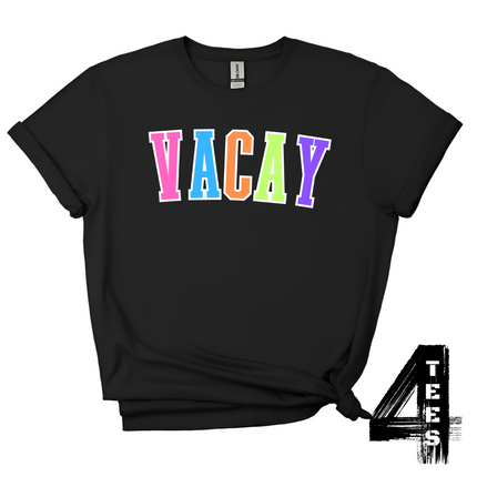VACAY - Multi-Color Varsity Letters