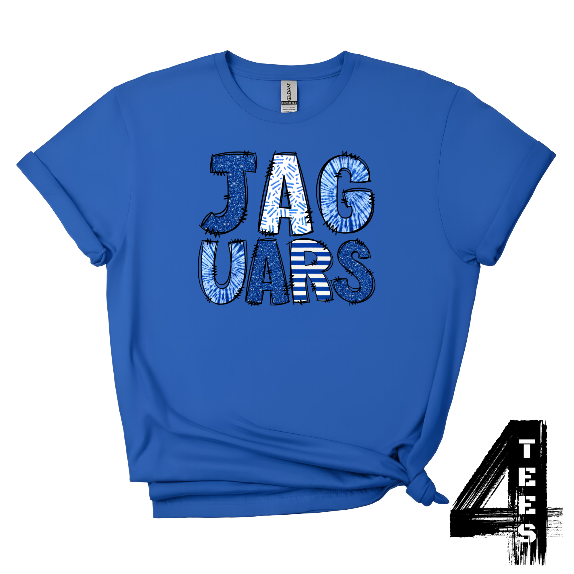 Jaguars Doodle Letters