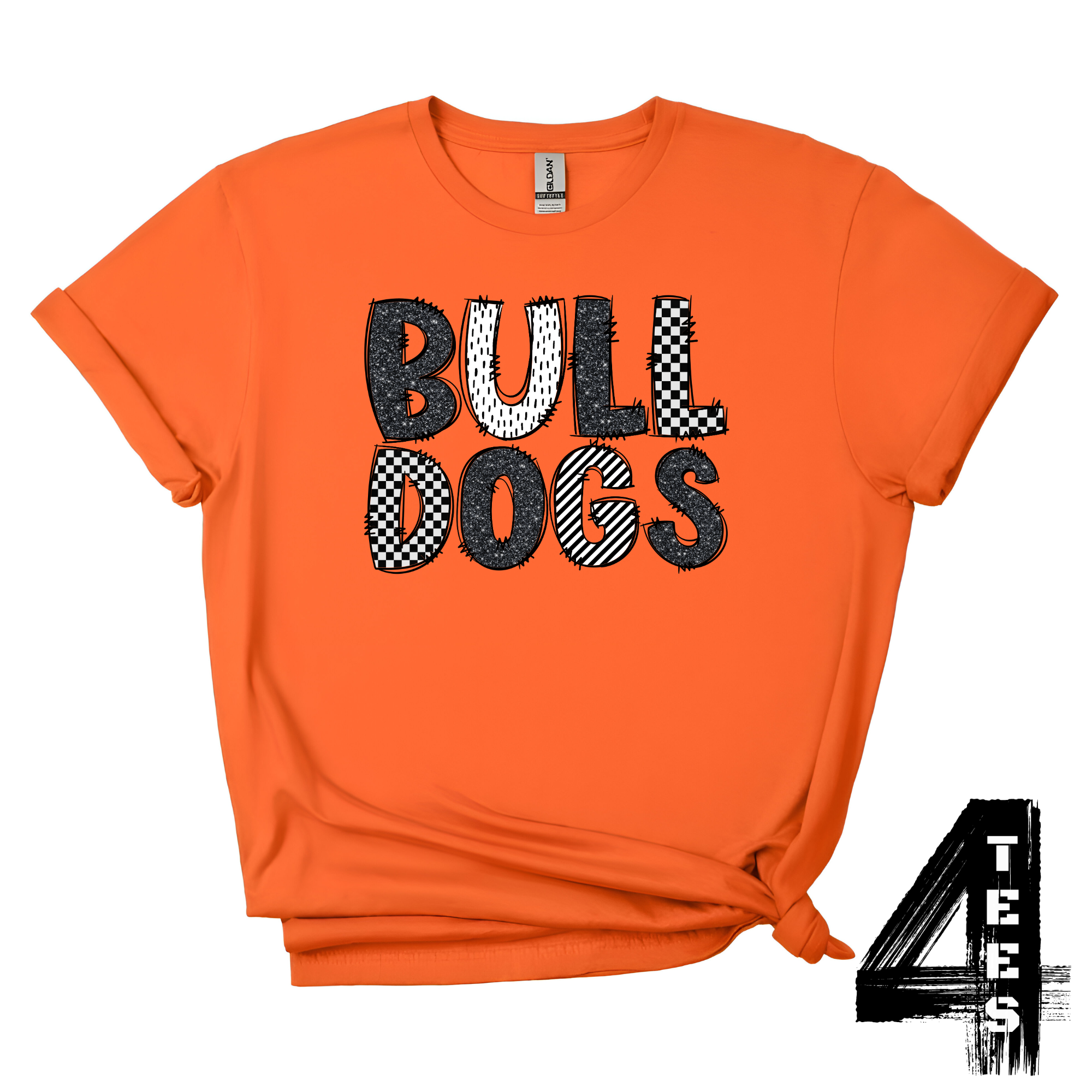Bulldogs Doodle Letters