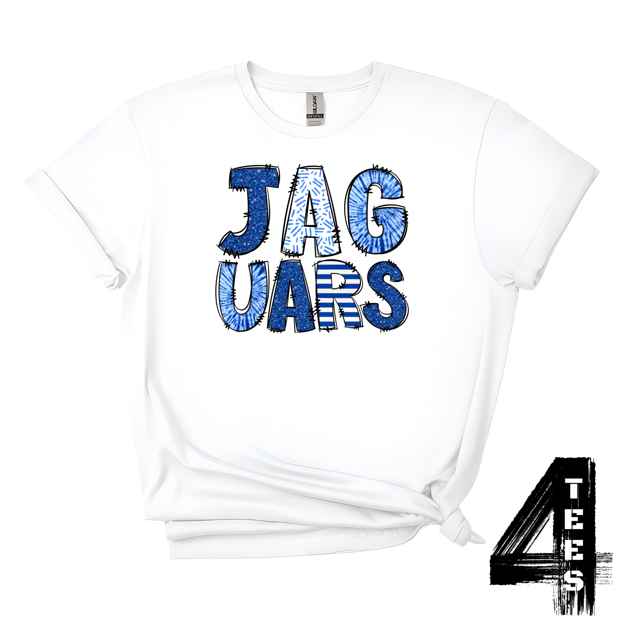 Jaguars Doodle Letters