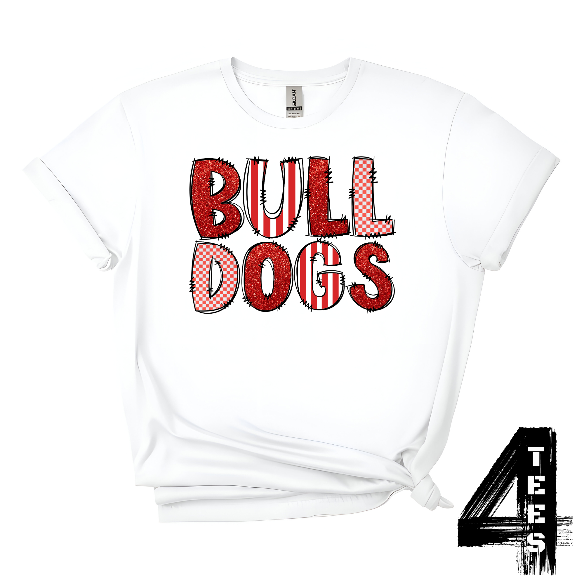 Bulldogs Doodle Letters