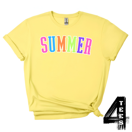 SUMMER - Multi-Color Varsity Letters