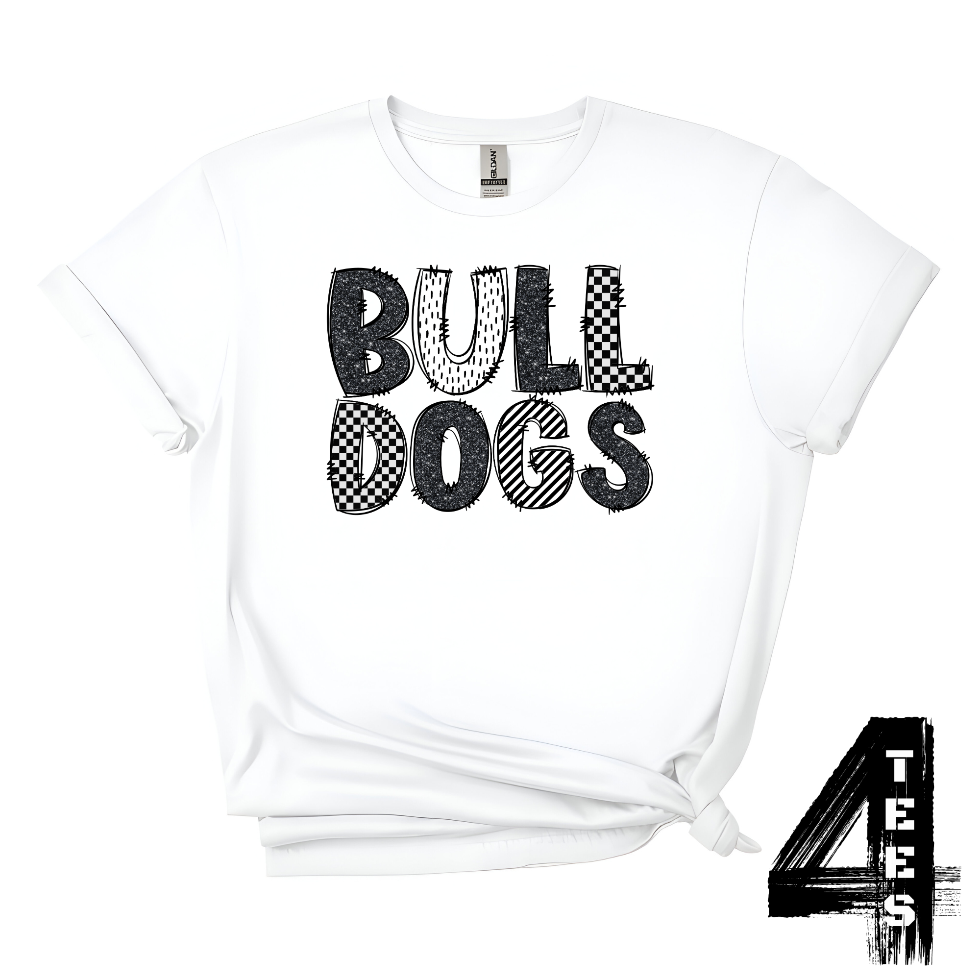 Bulldogs Doodle Letters