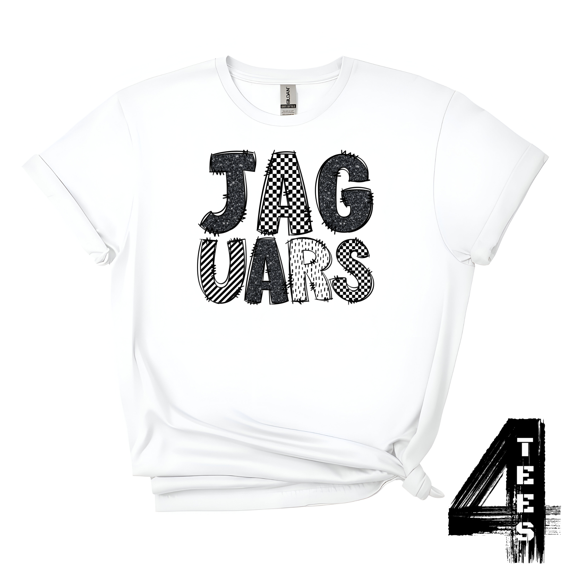 Jaguars Doodle Letters