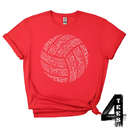 Volleyball Typography