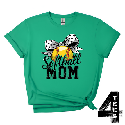 Softball Mom Bow