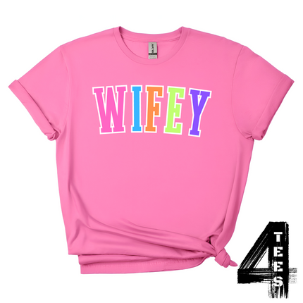 WIFEY - Multi-Color Varsity Letters
