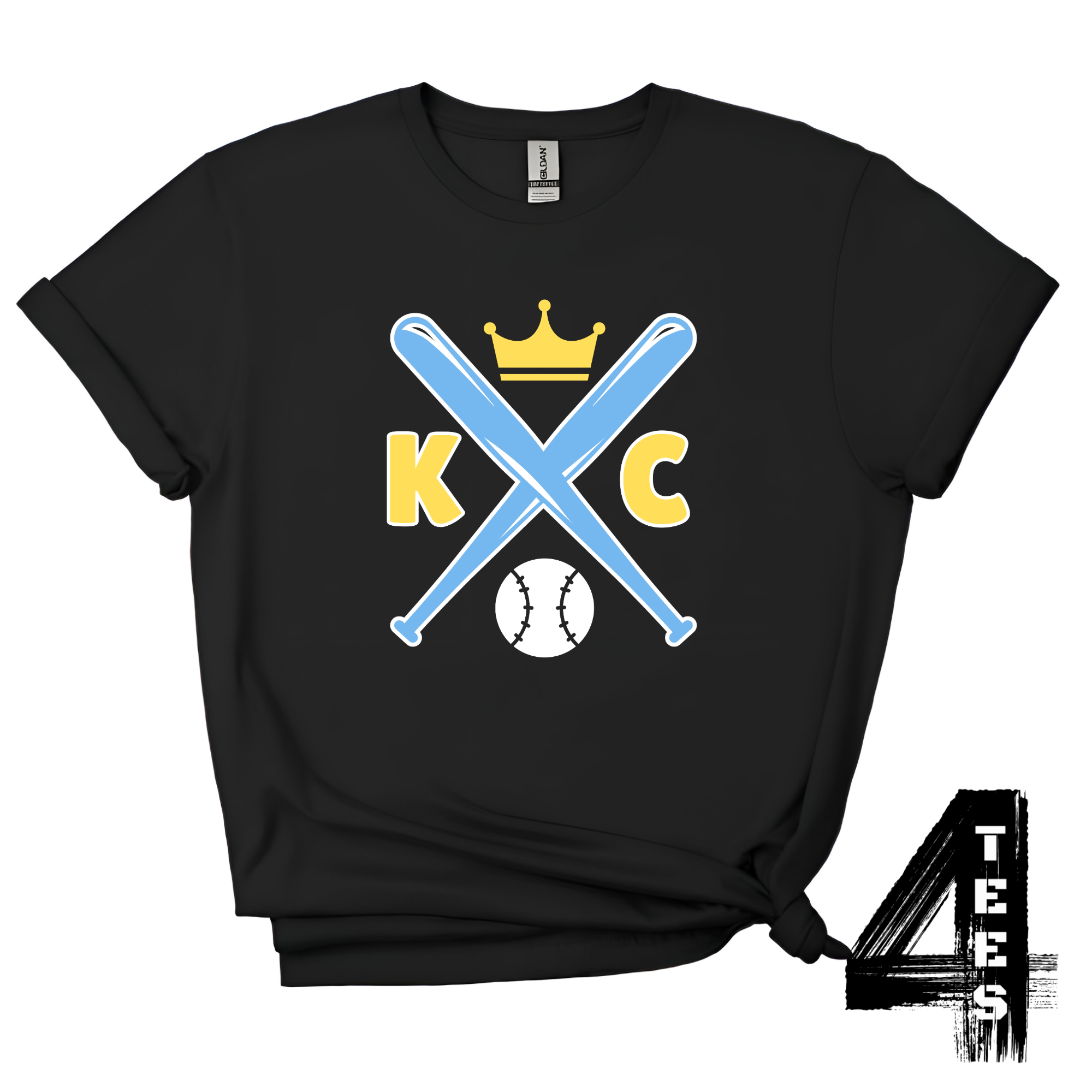 KC - Crossed Baseball Bats