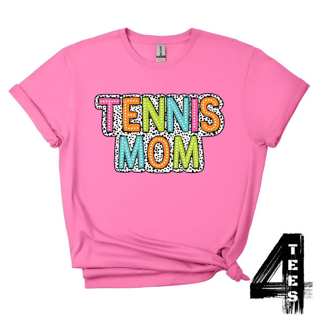 Colorful Tennis Mom
