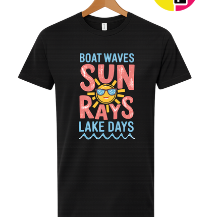 Boat Waves, Sun Rays, Lake Days