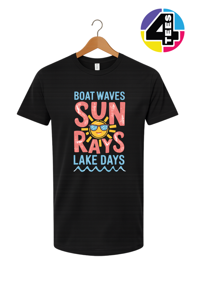 Boat Waves, Sun Rays, Lake Days
