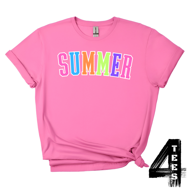 SUMMER - Multi-Color Varsity Letters