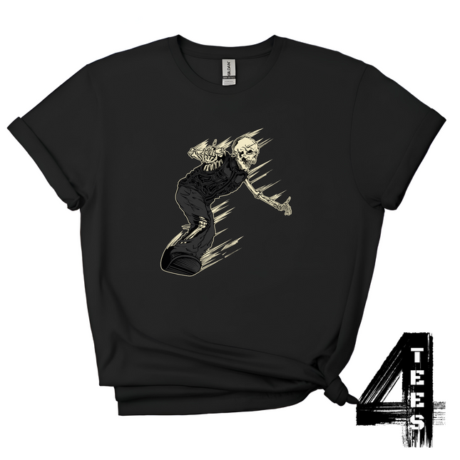 Skeleton Snowboarding