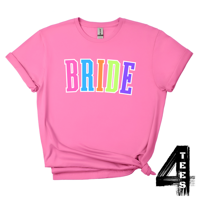 BRIDE - Multi-Color Varsity Letters