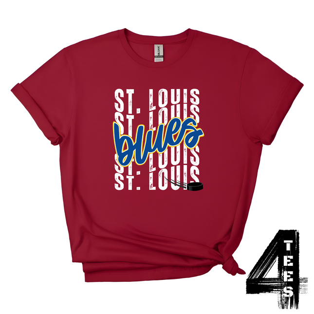 Blues Hockey Wavy