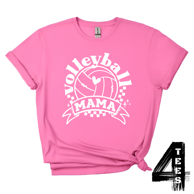 Volleyball Mama - white