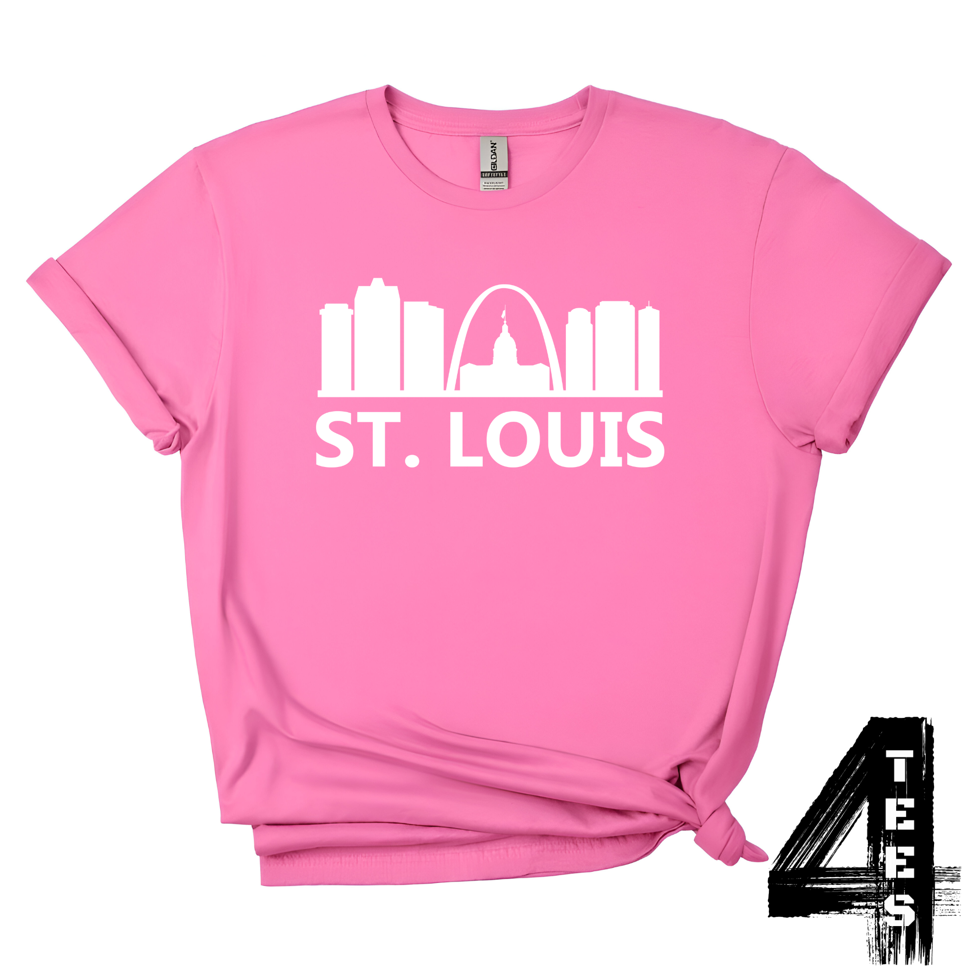 St. Louis Cityscape - white