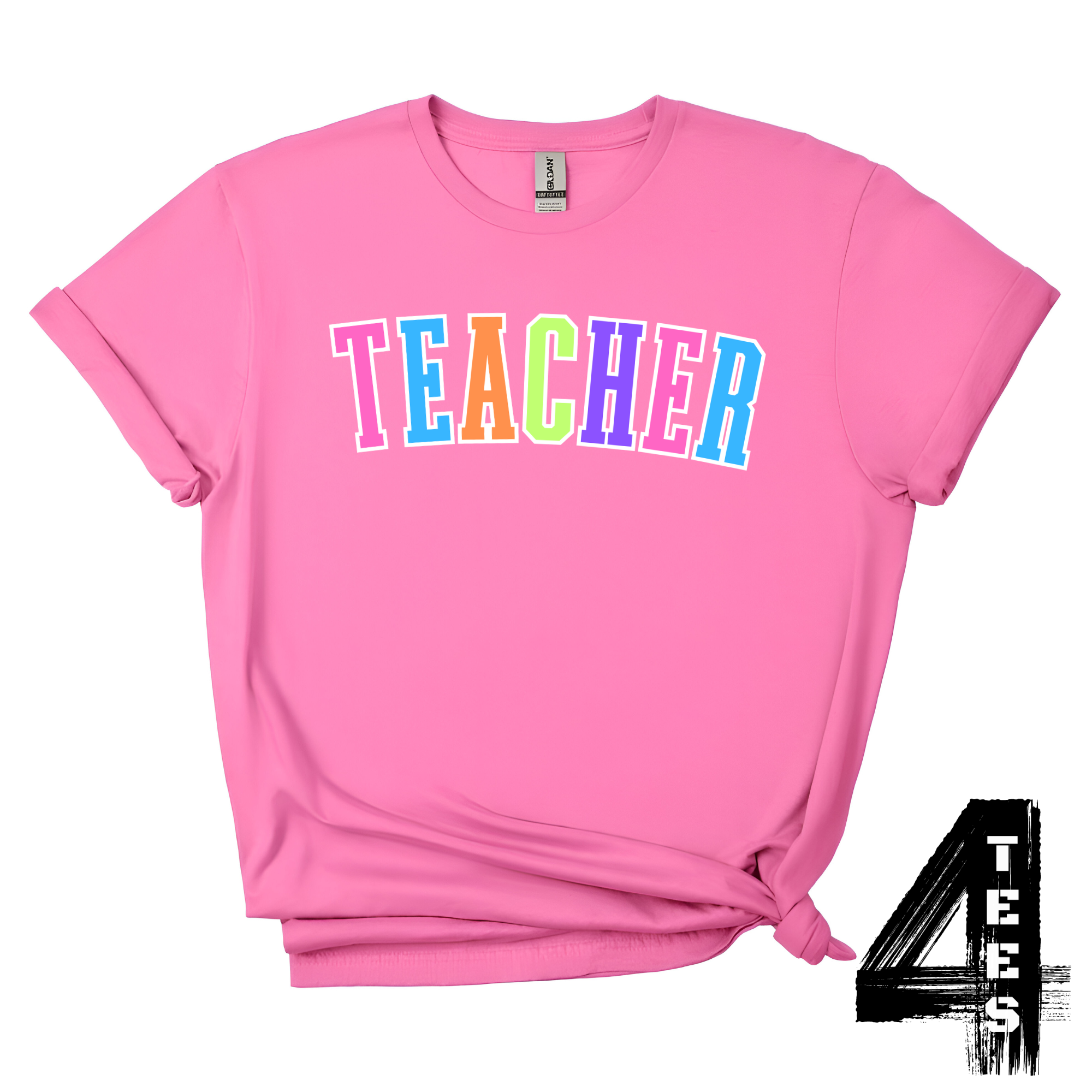 TEACHER - Multi-Color Varsity Letters
