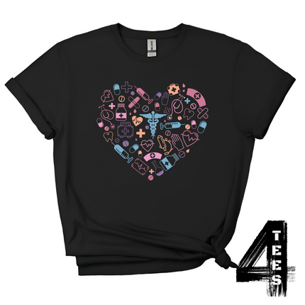 Nurse Collage Heart