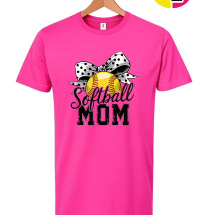 Softball Mom Bow