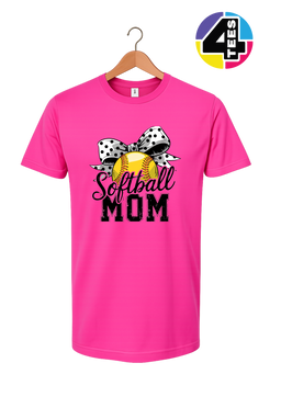 Softball Mom Bow