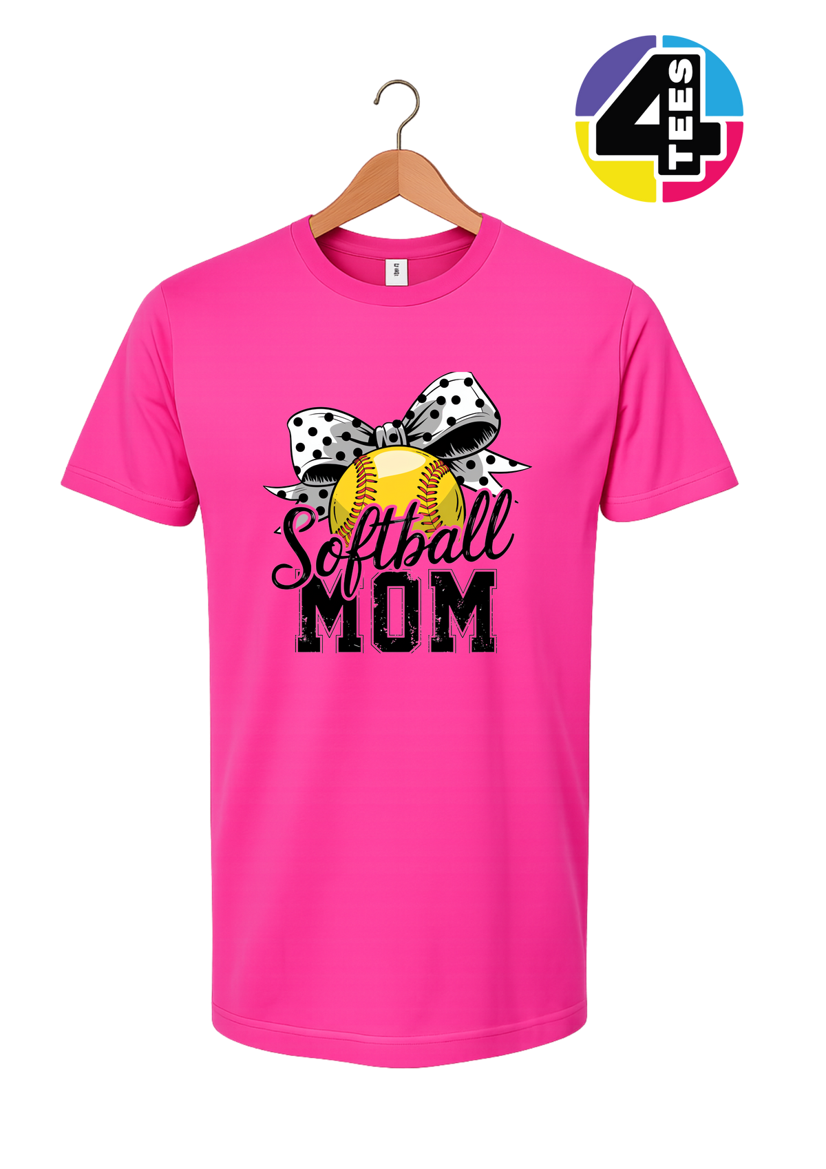 Softball Mom Bow