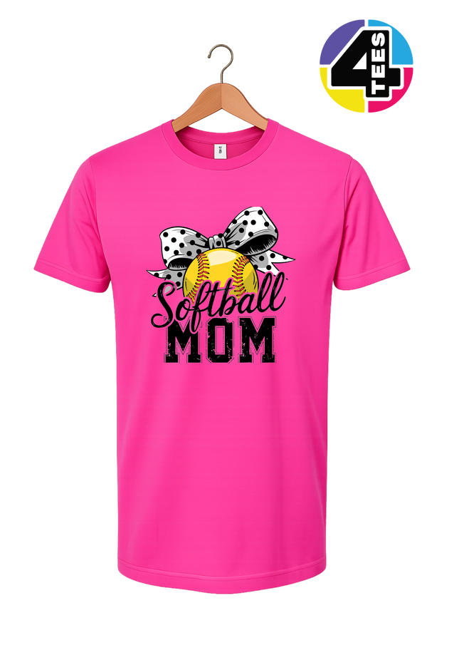 Softball Mom Bow