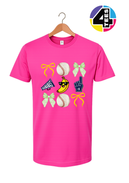 Bananas Baseball Fun Collage Design