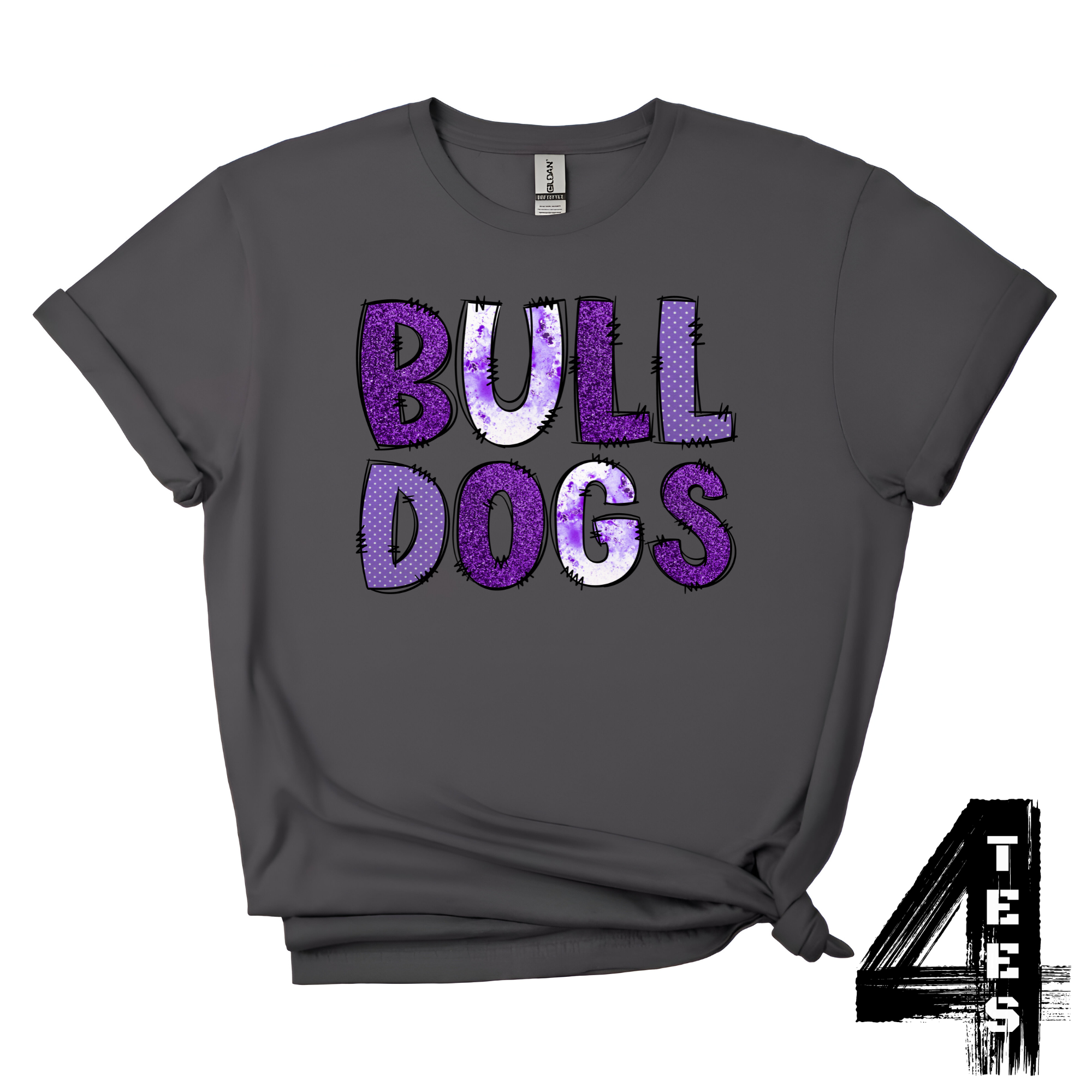 Bulldogs Doodle Letters