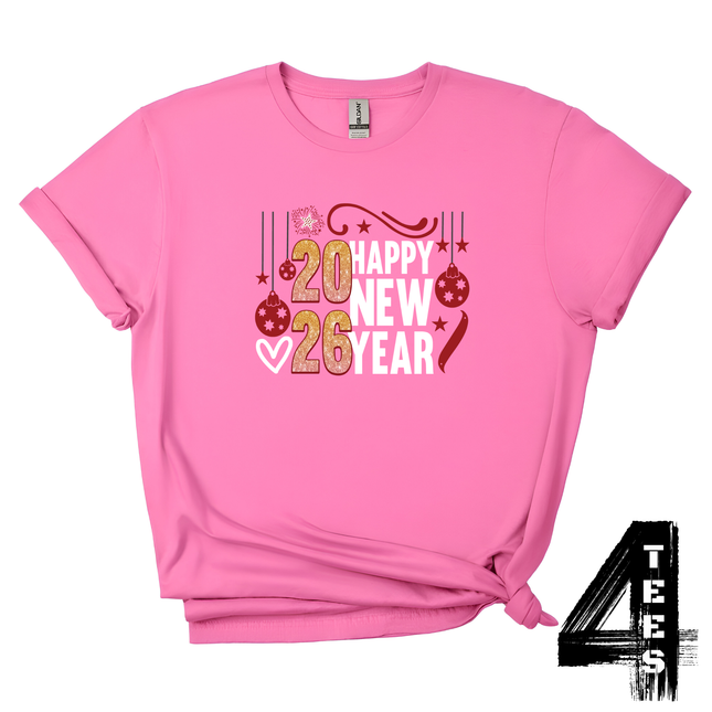 New Year Heart and Balloons