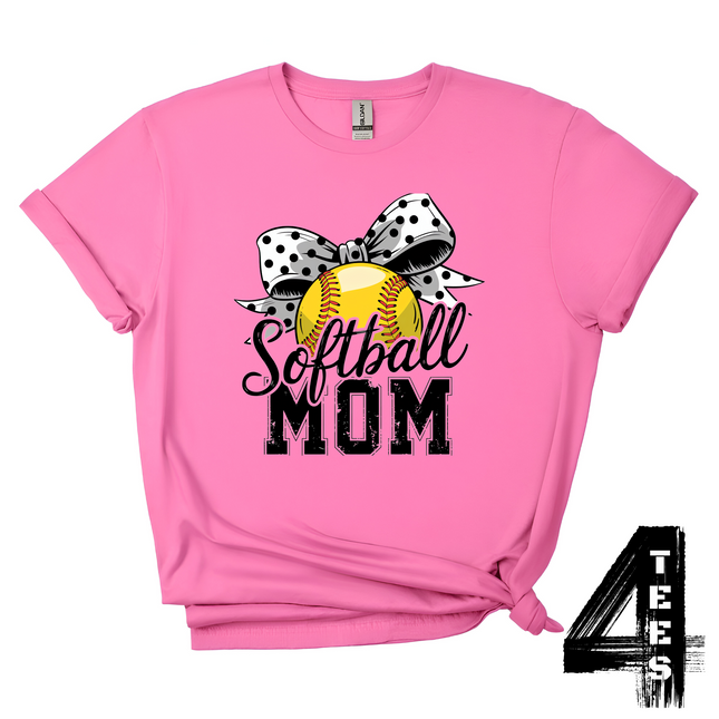 Softball Mom Bow