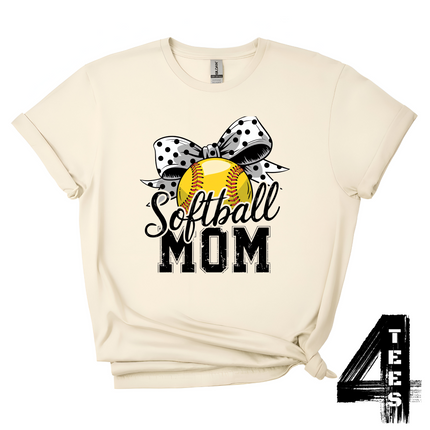 Softball Mom Bow