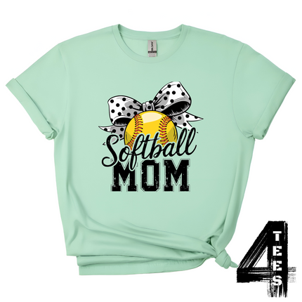 Softball Mom Bow