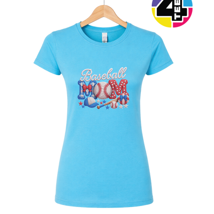 Baseball Mom Faux Yarn Women's Tee