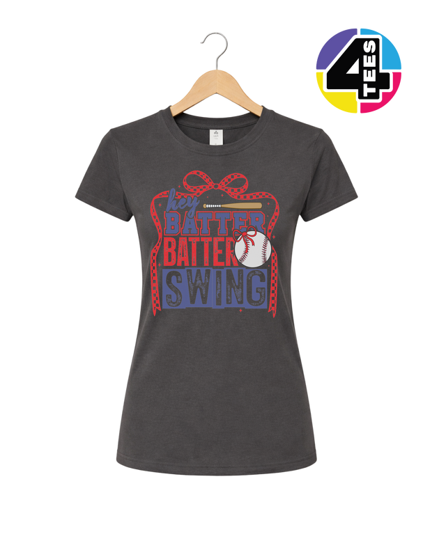Hey Batter Batter Swing Bow Vibes Women's Tee
