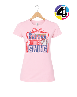 Hey Batter Batter Swing Bow Vibes Women's Tee