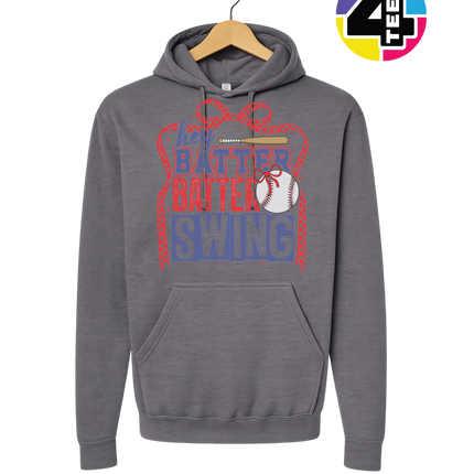 Hey Batter Batter Swing Bow Vibes Hoodie