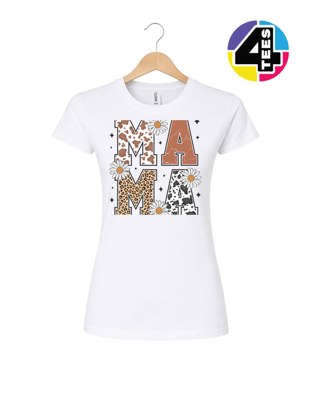 Mama Patchwork Floral Women's Tee