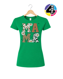 Mama Patchwork Floral Women's Tee