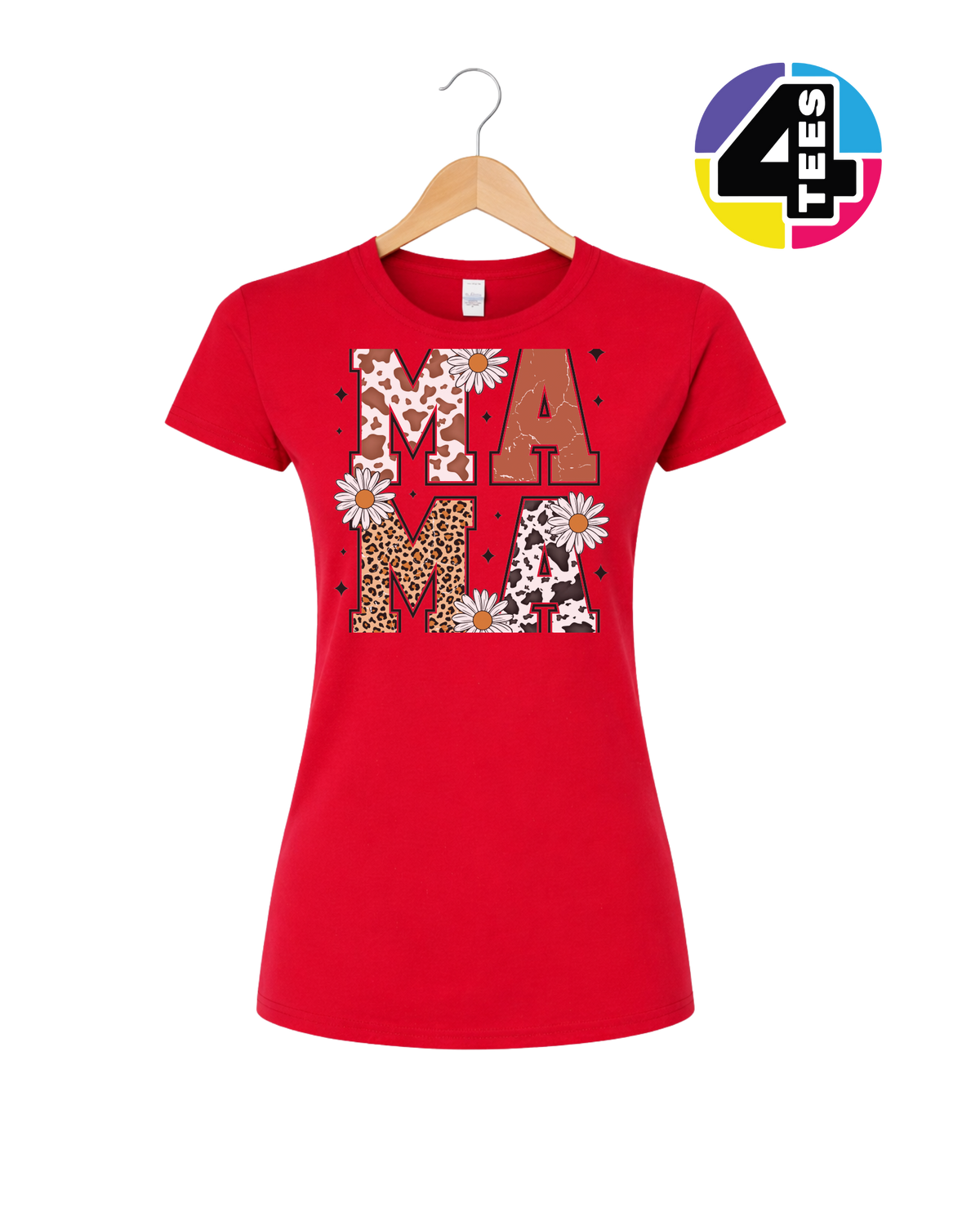 Mama Patchwork Floral Women's Tee