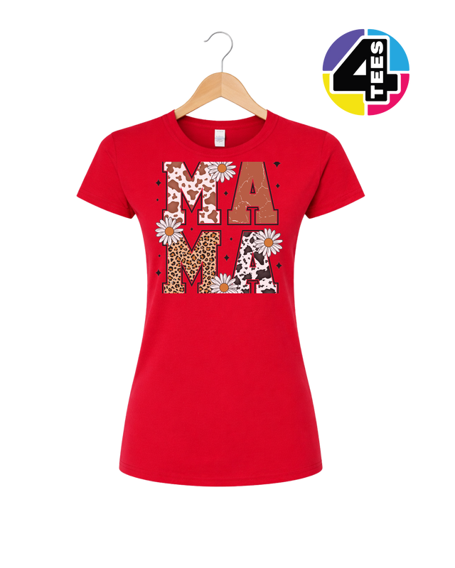 Mama Patchwork Floral Women's Tee