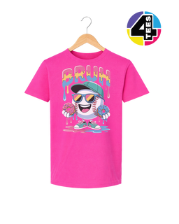 Bruh Baseball Donut Youth Tee