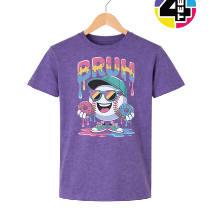 Bruh Baseball Donut Youth Tee