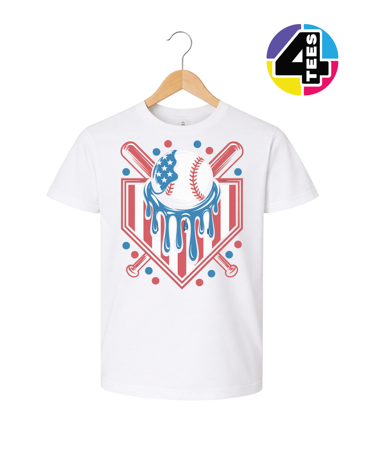 Patriot Drip Slugger Youth Tee