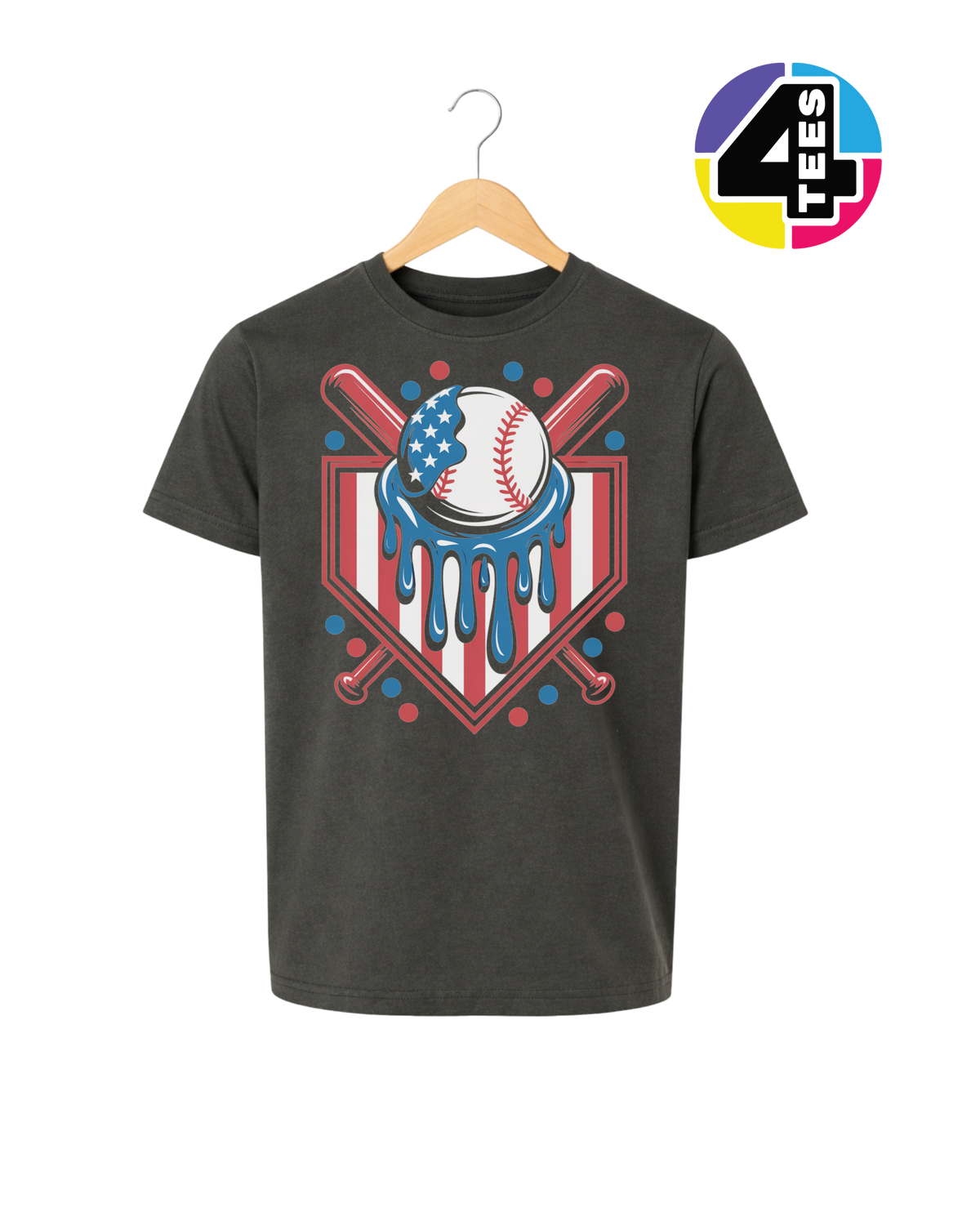 Patriot Drip Slugger Youth Tee