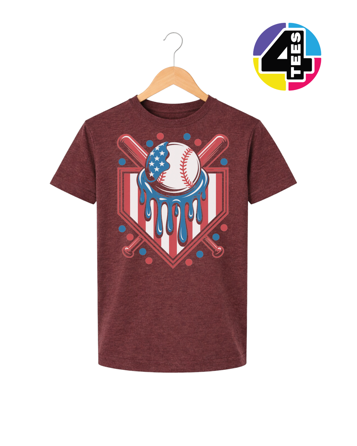 Patriot Drip Slugger Youth Tee