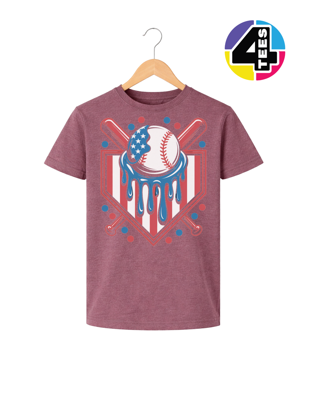 Patriot Drip Slugger Youth Tee