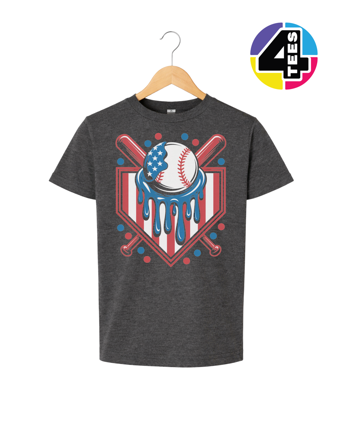 Patriot Drip Slugger Youth Tee