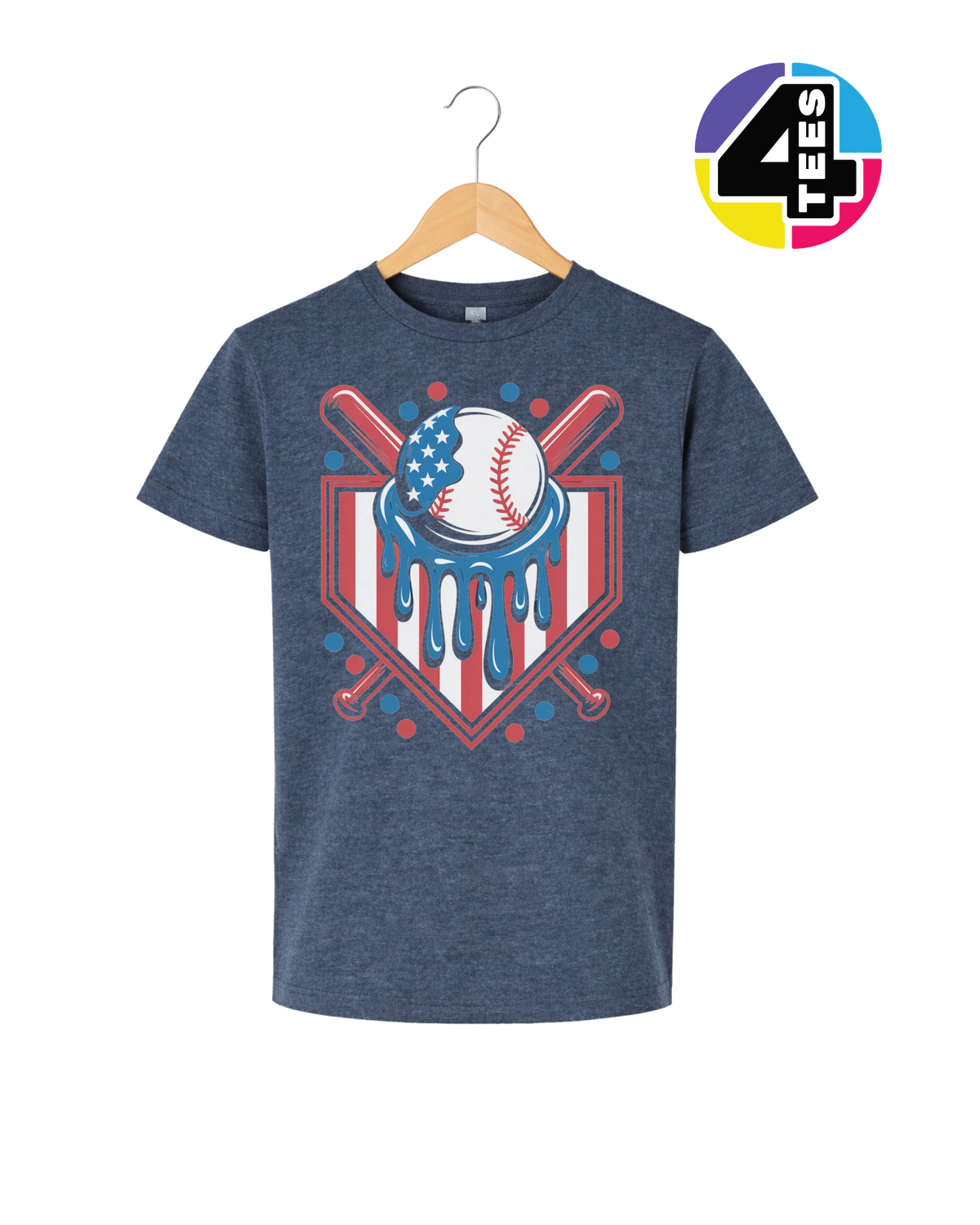 Patriot Drip Slugger Youth Tee