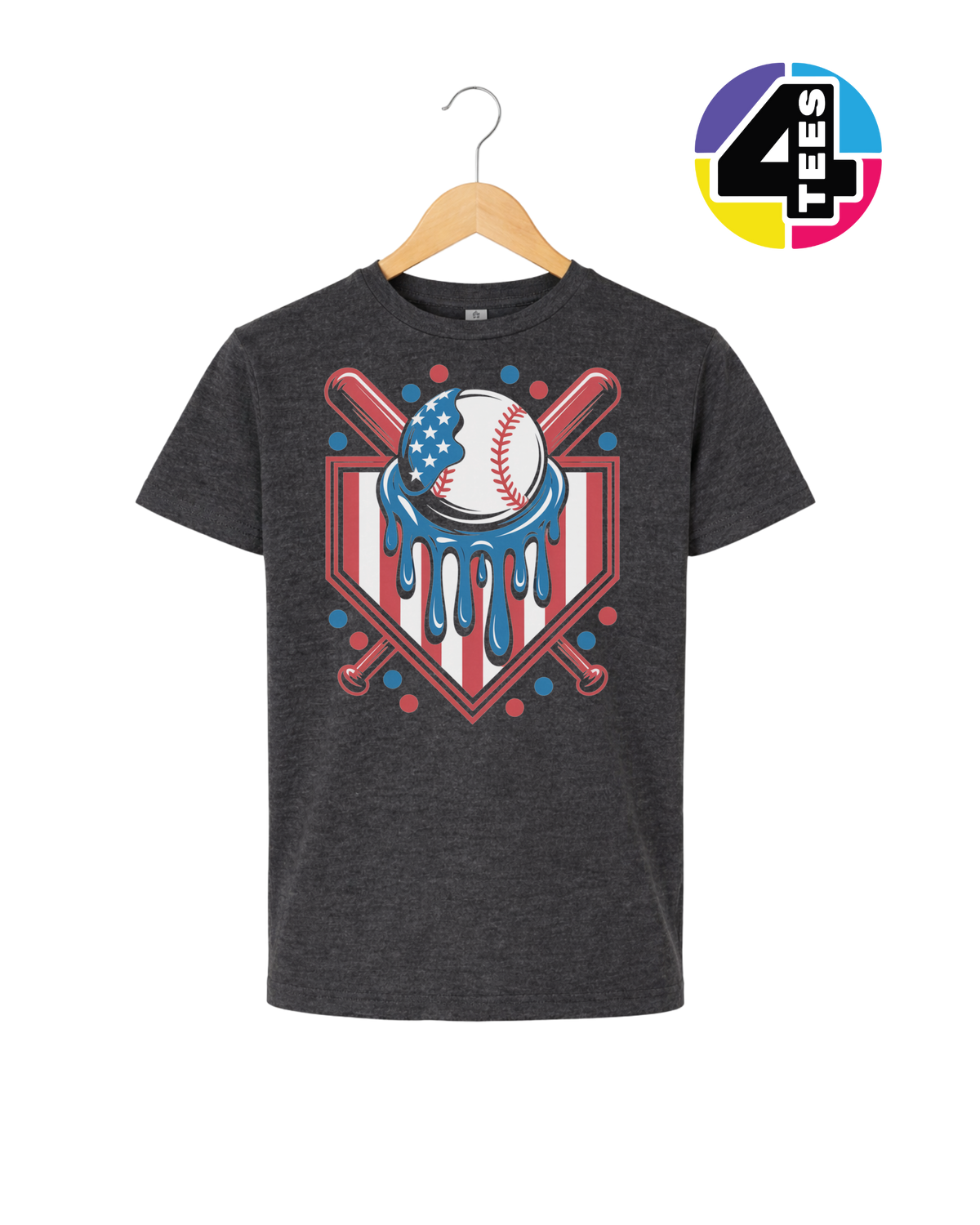 Patriot Drip Slugger Youth Tee